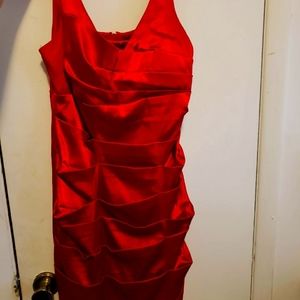 Formal red dress